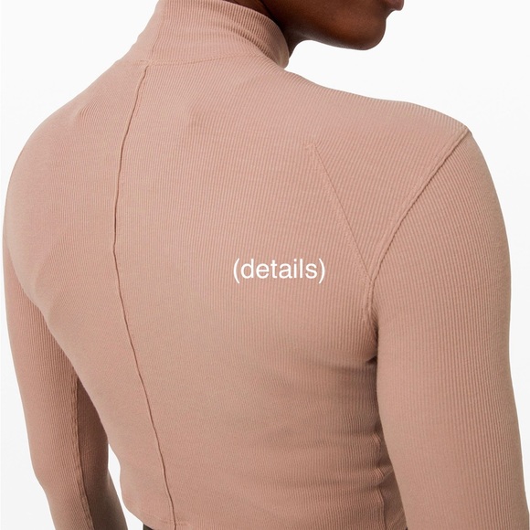 Lululemon LA Turtleneck Long Sleeve Black - cropped rib LS - Picture 6 of 7